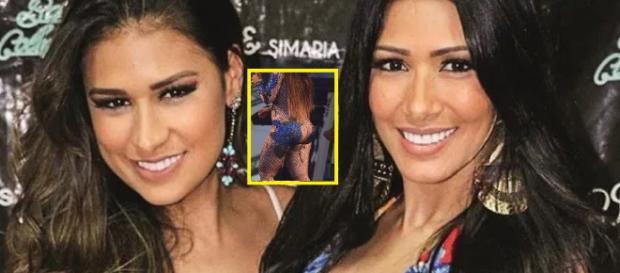 Simone, da dupla com Simaria, apostou em look pra lá de revelador para subir ao palco com a irmã Simone, da dupla com Simaria, apostou em look pra lá de revelador para subir ao palco com a irmã