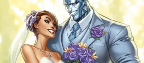 Coloso y Kitty en lo que podría ser la boda del siglo para Marvel