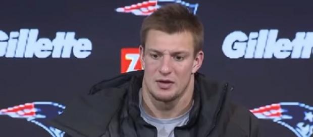 Rob Gronkowski might be matched up against Jalen Ramsey (Image Credit; NFL World/YouTube) Rob Gronkowski might be matched up against Jalen Ramsey (Image Credit; NFL World/YouTube)