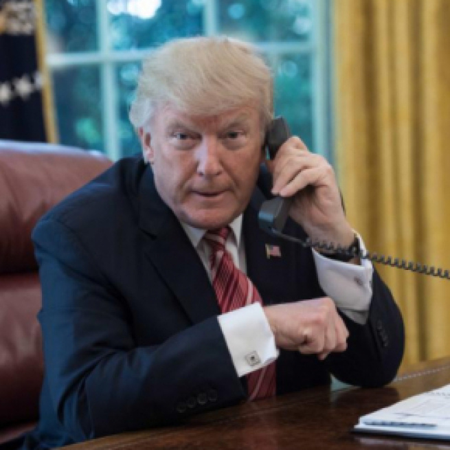 Donald Trump at White House, via Twitter