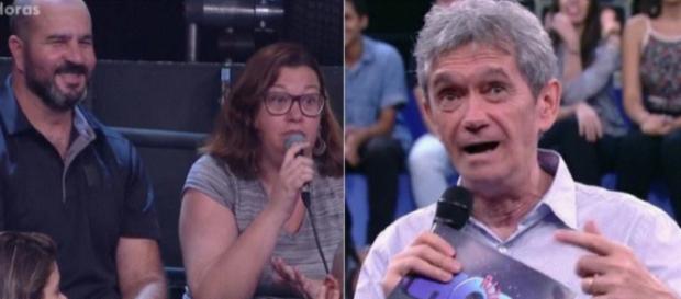 Moça da plateia disse que problemas de relacionamento com companheiro eram por causa de Serginho Moça da plateia disse que problemas de relacionamento com companheiro eram por causa de Serginho