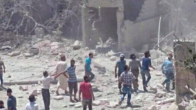 Immagini dell'esplosione a Jalalabad (Afghanistan).