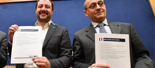 Matteo Salvini ed il prof. Alberto Bagnai