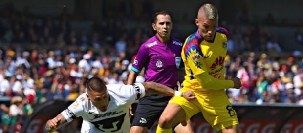 Matheus Uribe fue expulsado en el Clásico Capitalino Matheus Uribe fue expulsado en el Clásico Capitalino