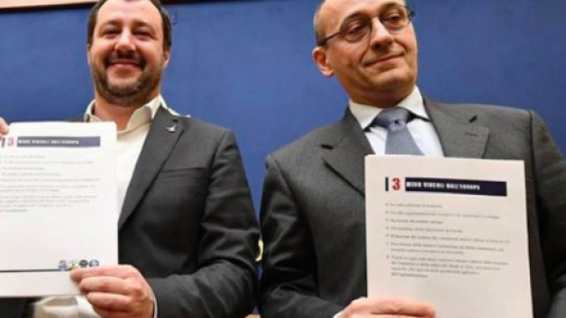 Matteo Salvini ed il prof. Alberto Bagnai