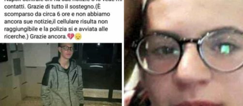 Ciro Ascione: il 16enne scomparso lo scorso sabato sera