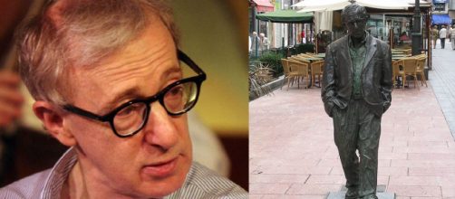 Feminists demand removal of Oviedo statue of Woody Allen [Image: Allen by Colin Swan/CC-BY-SA 2.0 - Statue by Noemy García/Wikimedia]