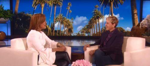 Hoda Kotb was in for more than girl talk when Ellen DeGeneres got into baby ratings this week. [Image via TheEllenShow/YouTube]