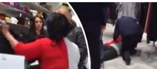 Video virale: donna di Caserta urla in un negozio e poi sviene.