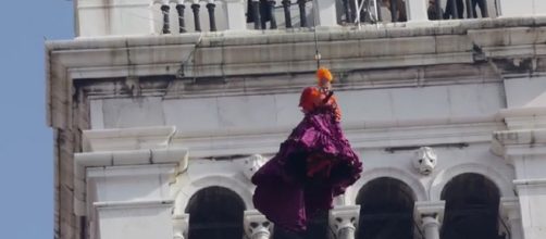 Volo dell’Angelo al Carnevale di Venezia