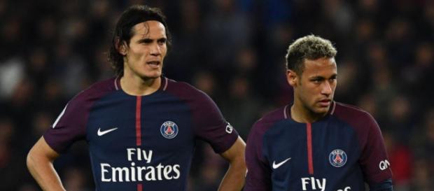 Cavani e Neymar são duas das maiores estrelas do PSG Cavani e Neymar são duas das maiores estrelas do PSG