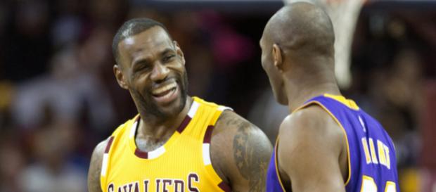 Kobe sends message to King James - [Image via NBA/YouTube screenshot) Kobe sends message to King James - [Image via NBA/YouTube screenshot)