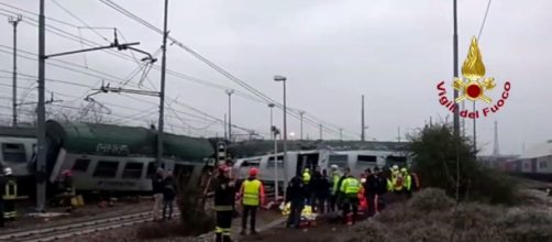 Deraglia un convoglio Trenord a Pioltello - espansionetv.it