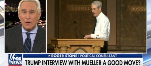 Roger Stone (left) comments on the Russia Probe, led by Special Counsel Robert S. Mueller III (right) [Fox News/YouTube screencap]