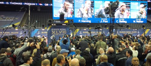 Super Bowl Media Day draws more attention than the game itself! [Image NFL.com/YouTube]