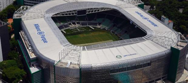 Allianz Parque es una de las arenas mas hermosas y es es parte del Palmeiras Allianz Parque es una de las arenas mas hermosas y es es parte del Palmeiras