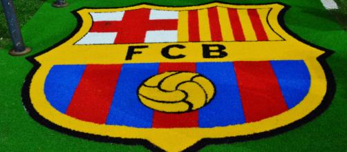 Logo du FC Barcelone, leader en Liga