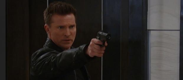 Steve Burton proves he is the one and only Stone Cold Jason Morgan. (Image via ABC go youtube screenshot). Steve Burton proves he is the one and only Stone Cold Jason Morgan. (Image via ABC go youtube screenshot).