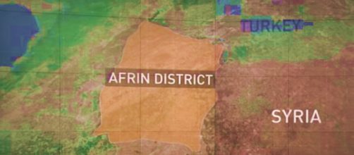 Turkish planes bomb Syrian Kurdish targets as Ankara-backed rebels enter Afrin - Image credit - RT | YouTube