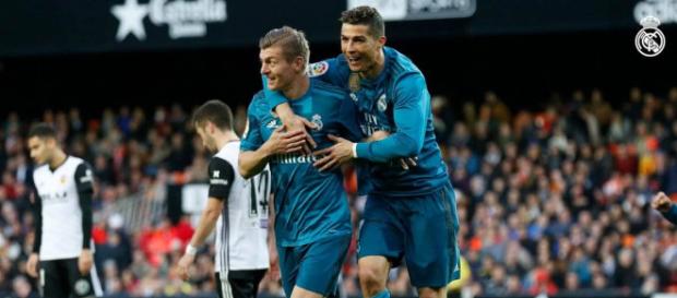 Cristiano Ronaldo anotó frente al Valencia Cristiano Ronaldo anotó frente al Valencia