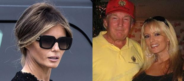 Melania Trump and Stormy Daniels, via YouTube Melania Trump and Stormy Daniels, via YouTube