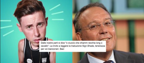 A sinistra Shade, a destra Enrico Varriale