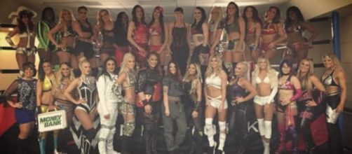 Women make history for the WWE at Royal Rumble 2018. [Photo via Layla El Young/Twitter]