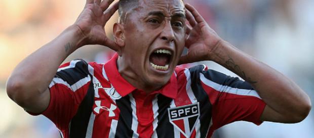 Cueva. Craque peruano que joga no Tricolor. Cueva. Craque peruano que joga no Tricolor.