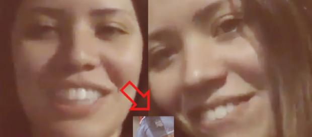 Ela gravou vídeo explicando a situação Ela gravou vídeo explicando a situação