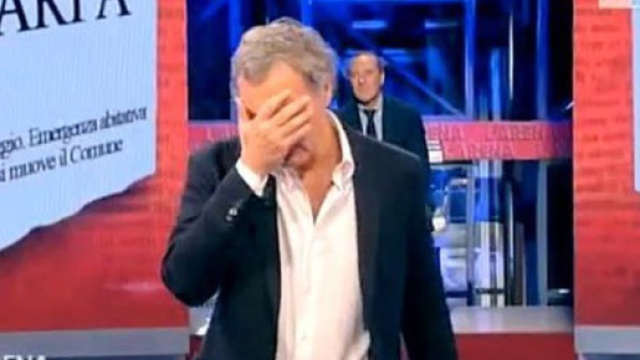 Massimo Giletti, malore in diretta