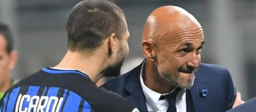 Icardi scontento della prestazione con la Samp insieme a Spalletti