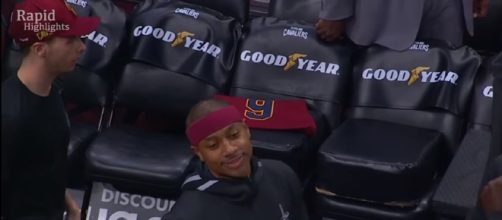 Isaiah Thomas plays his debut for Cavaliers against Trailblazers, Fans erupt.- image credit Rapid Highlights | YouTube