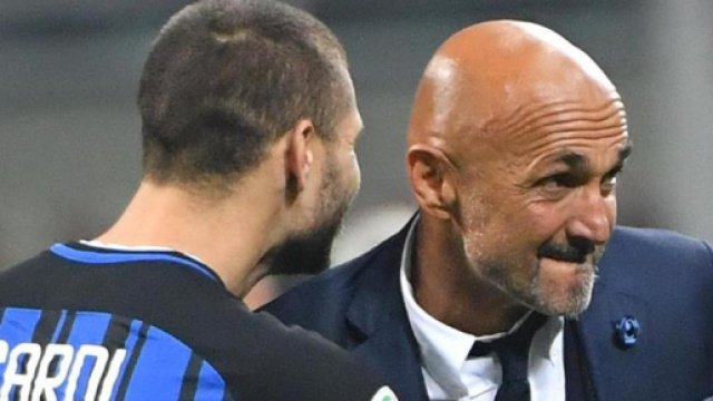 Icardi scontento della prestazione con la Samp insieme a Spalletti