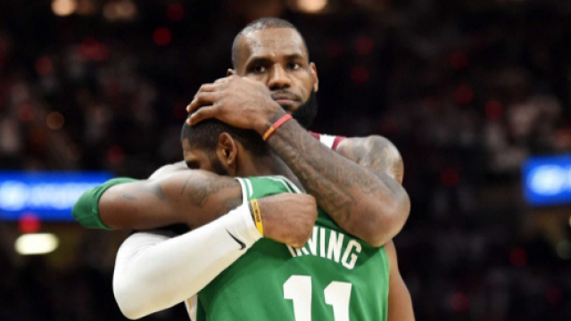 LeBron and Kyrie Irving share a nice hug after Cavaliers beat ... - usatoday.com