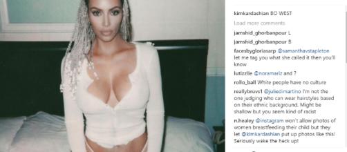 Kim Kardashian corn braid - Image credit - Kim Kardashian | Instagram