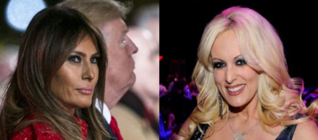 Melania Trump, Stormy Daniels, via Twitter Melania Trump, Stormy Daniels, via Twitter