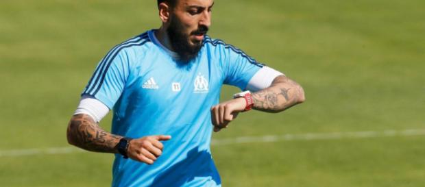 Mitroglou, attaquant de l'Olympique de Marseille Mitroglou, attaquant de l'Olympique de Marseille