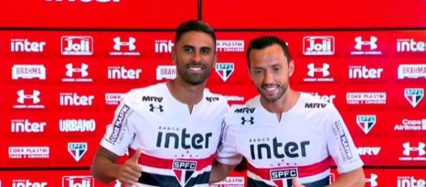 SPNet - São Paulo apresenta Nenê e Tréllez SPNet - São Paulo apresenta Nenê e Tréllez