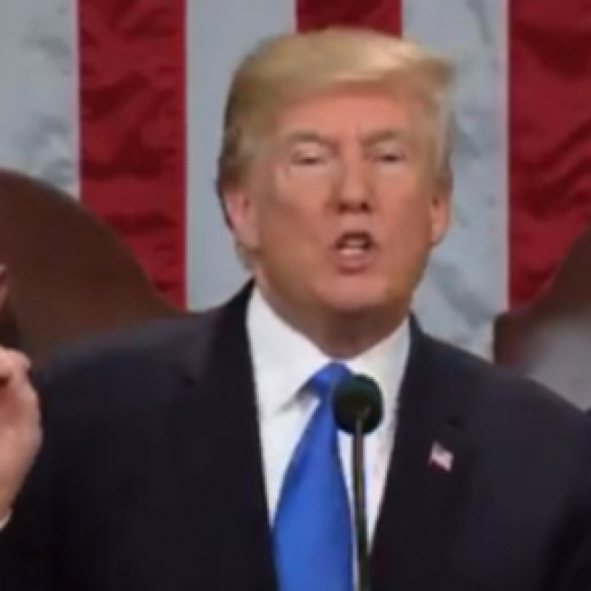 Donald Trump at State of the Union, via Twitter