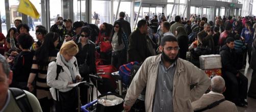 Crowded terminal at Cairo International Airport (Image credit – Floris Van Cauwelaert, Wikimedia Commons)