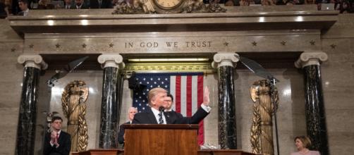 President Donald Trump at 2018's State of the Union address. - [image via Wikimedia Commons]