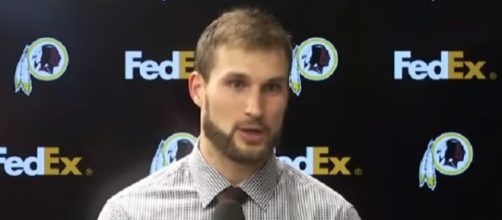 Kirk Cousins received the franchise tag twice with the Redskins (Image Credit: Washington Redskins/YouTube)