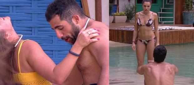 Kaysar e Patrícia já se mostraram bem íntimos dentro da casa Kaysar e Patrícia já se mostraram bem íntimos dentro da casa