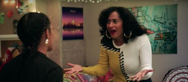 Rainbow visits to see what's going on with Zoey on 'Grown-ish' (TV Promos/YouTube screencap) Rainbow visits to see what's going on with Zoey on 'Grown-ish' (TV Promos/YouTube screencap)
