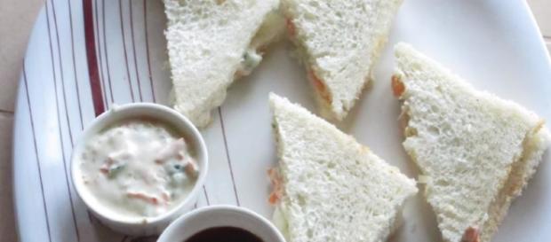 Veg MAYO SANDWICH - Perfect for Kids Lunchbox - Image credit - Ravinder's HomeCooking | YouTube Veg MAYO SANDWICH - Perfect for Kids Lunchbox - Image credit - Ravinder's HomeCooking | YouTube