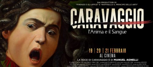 Locandina del film dedicato alle opere di Caravaggio