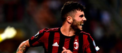 Patrick Cutrone dopo un'esultanza