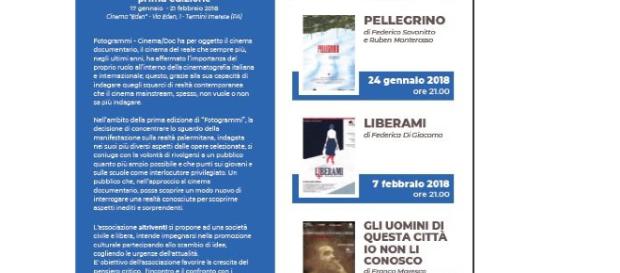 Programma della rassegna cinematografica Programma della rassegna cinematografica