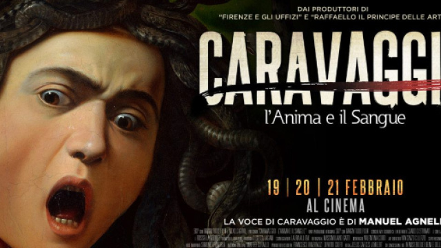 Locandina del film dedicato alle opere di Caravaggio