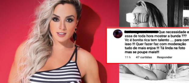 A loira chamou a atenção. ( Reprodução - Instagram ) A loira chamou a atenção. ( Reprodução - Instagram )